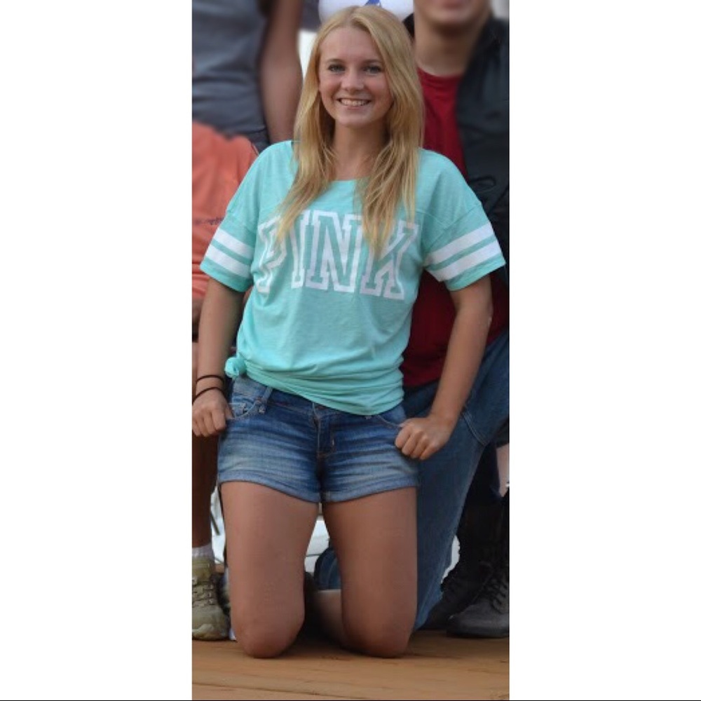 PINK Teal Tee
